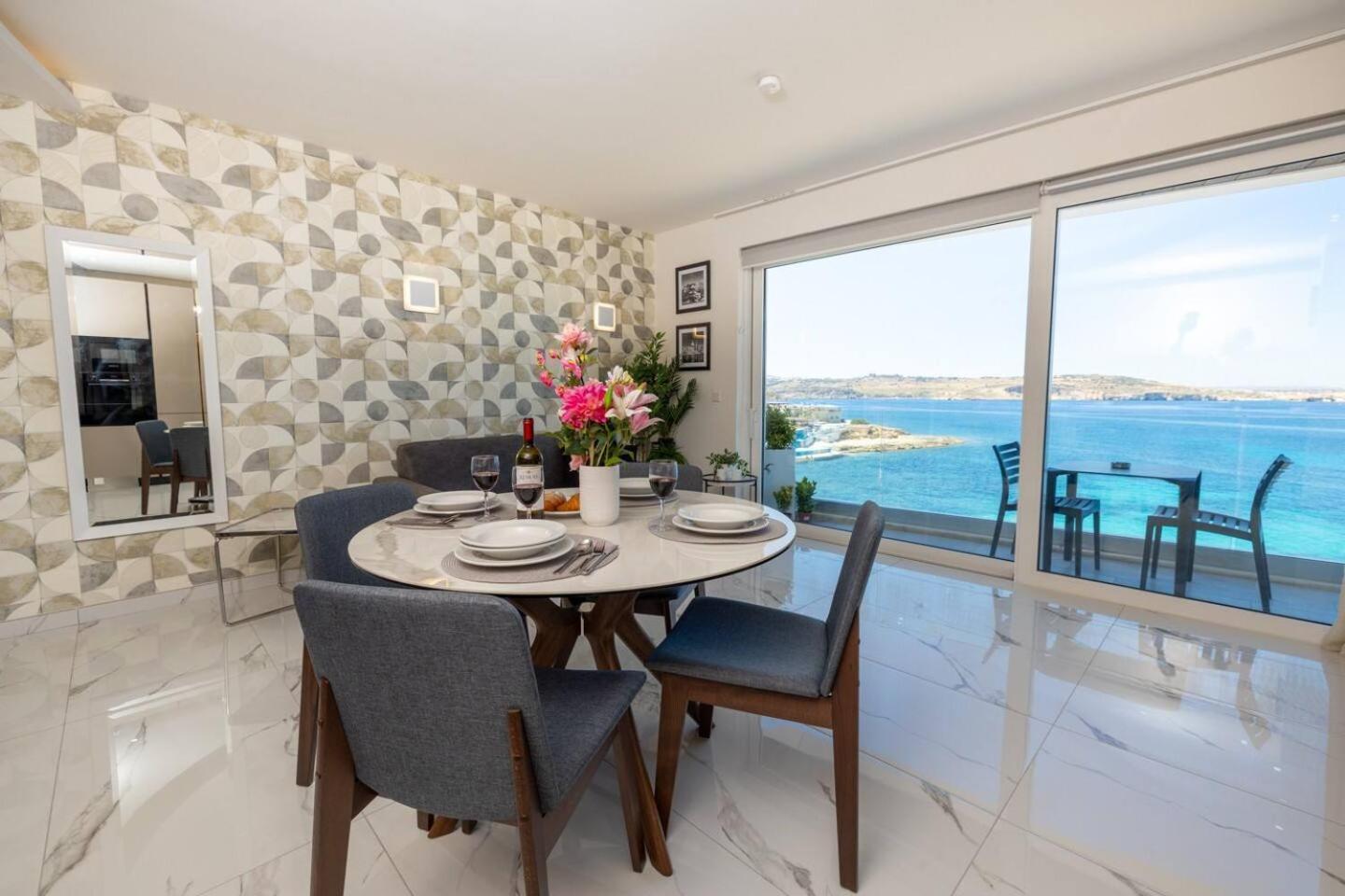 Ivory Suite Seafront With Views!- Fl 15 By Homely St. Paul's Bay Exterior foto